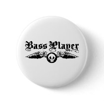 Bass Player Pinback Button