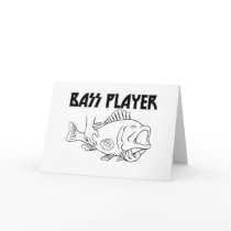 Bass Player Greeting Card