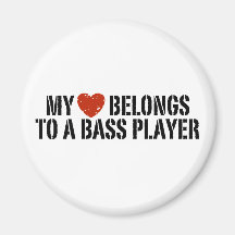 Bass Players Girl Magnets