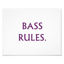 Bass Rules purple text Photo