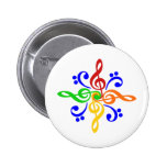 Bass & Treble Clef Design Pin