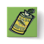 Bass Wipes Fishing  T-shirts and Gifts Pinback Button