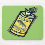 Bass Wipes Fishing  T-shirts and Gifts Mouse Pad
