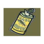 Bass Wipes Fishing  T-shirts and Gifts postcards
