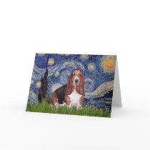 Basset 1 - Starry Night Cards