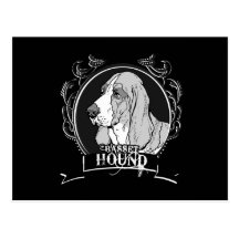 BASSET HOUND (2) POSTCARDS