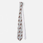 Basset Hound Art on Tie.