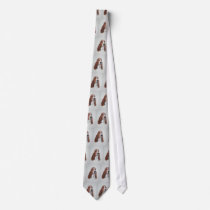 Basset Hound Art on Tie.