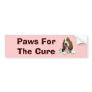 Basset Hound Breast Cancer Bumper Sticker