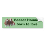 Basset Hound Buddies Bumper Sticker bumper stickers