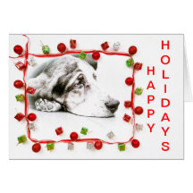 BASSET HOUND - carte faite sur commande de vacance