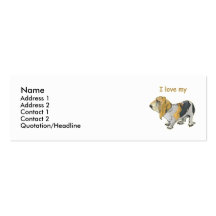 Basset Hound Cartes De Visite Professionnelles