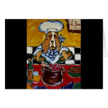 Basset Hound chef Cards