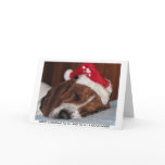 Basset Hound Christmas Card