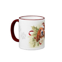 Basset Hound Christmas Mug