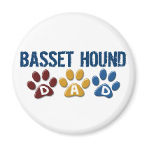 BASSET HOUND DAD Paw Print