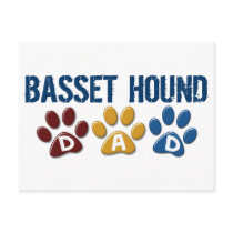 BASSET HOUND DAD Paw Print