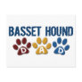 BASSET HOUND DAD Paw Print
