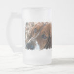 Basset Hound Design Beer Mug