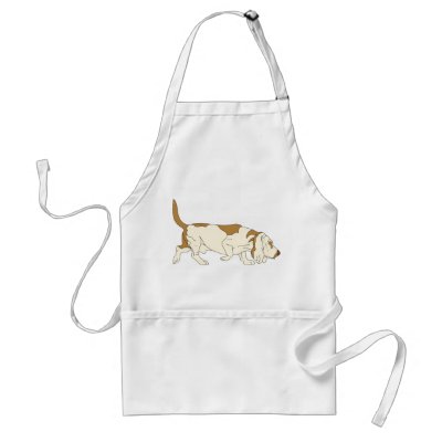 Basset Hound Dog Aprons by intriguingdesigns
