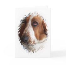 Basset Hound Dog Greeting Card