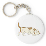 Basset Hound Dog Keychains