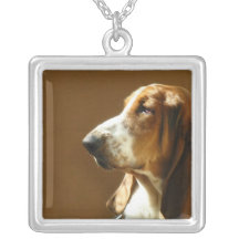 Basset Hound Dog Necklace