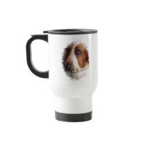 Basset Hound Dog Plastic Travel Mug