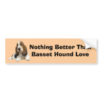 Basset Hound Fabulous Face Bumper Sticker