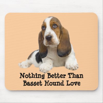 Basset Hound Fabulous Face Mousepad by normagolden