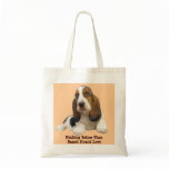 Basset Hound Fabulous Face Tote Bag