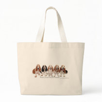 Basset Hound Friends Forever Canvas Bags