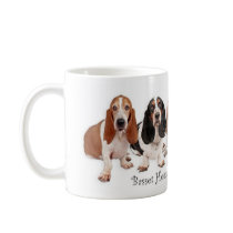 Basset Hound Friends Forever Coffee Mugs