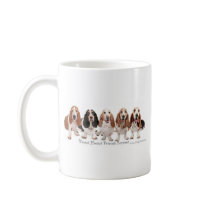 Basset Hound Friends Forever Coffee Mugs