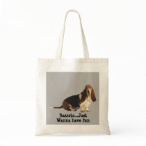 Basset Hound Fun Loving Tote Bag