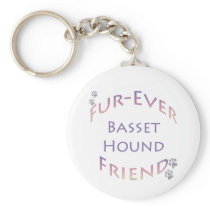 Basset Hound Furever Key Chain