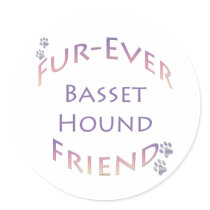 Basset Hound Furever Stickers