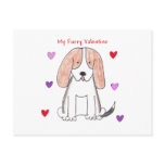 Basset Hound Furry Valentine Post Cards