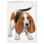 Basset Hound Greeting Card