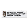 Basset Hound Honor Bumper Sticker