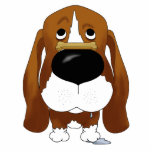 Basset Hound Keychain photo sculptures