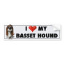 Basset Hound Love Sticker Bumper Stickers
