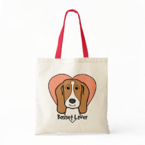 Basset Hound Lover Canvas Bags