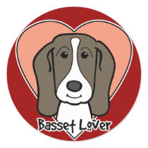Basset Hound Lover Stickers