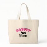 Basset Hound Mama Canvas Bag