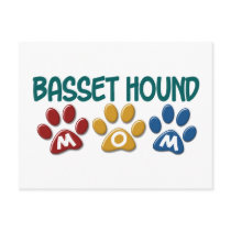 BASSET HOUND MOM Paw Print