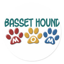 BASSET HOUND MOM Paw Print