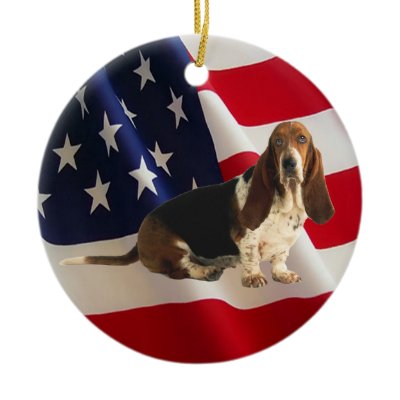 Basset Hound Ornament by normagolden