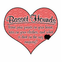 Basset Hound Paw Prints Dog Humour Photo Sculpture