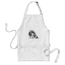 BASSET HOUND: PENCIL REALISM ART APRON